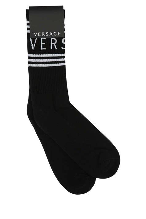 Versace Logo Intarsia Socks 